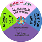 Mandala Crafts 13 Gauge Rose Gold Tone Combo Anodized Aluminum Craft Wire | 300 - Image 3
