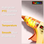 Hot Glue Gun Kit with 40 Glue Sticks, Fast Preheating Hot Melt, High Temp - Image 6