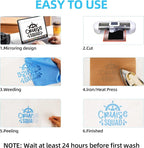guangyintong HTV Heat Transfer Vinyl Bundle: 36 Pack 12" x 10" Iron on Vinyl - Image 7