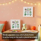 Tiwabb Plant Cross Stitch Kits for Adults Beginners, Flower Stamped Cross - Image 2