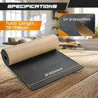 NATGAI Sponge Neoprene with Adhesive Foam Rubber Sheet 1/4” Thick X 78" Long X - Image 2