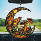 Cresent Forest Butterfly Acrylic Suncatcher Stained Glass Effect Window Car - Image 5