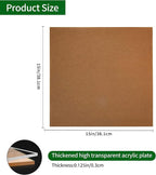 Lesnlok 2 Pieces 15 x 15 Acrylic Sheet 1/8 Thick 3mm Plexiglass Sheet, - Image 2