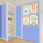 Inkspire Blue Purple Bulletin Board Paper Roll, 14.8FTx47IN Large Reusable - Image 7