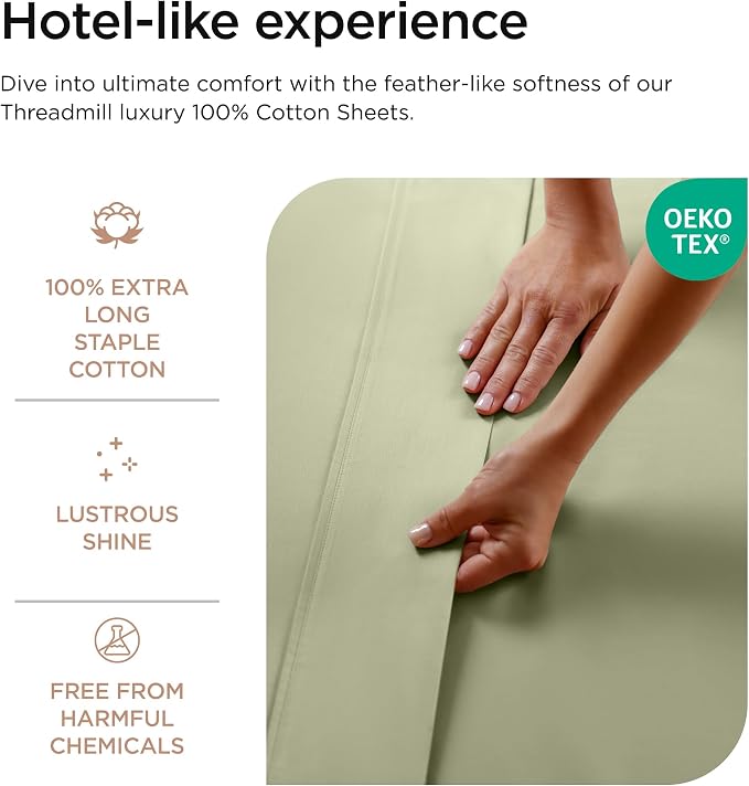 Threadmill 800 Thread Count 100% Cotton Sheets - Image 5