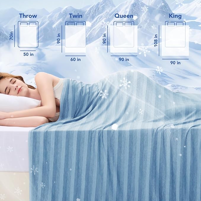 GOHERO Cooling Blanket King Size- 100"x90" Summer Cooling Throw Blanket - Image 7