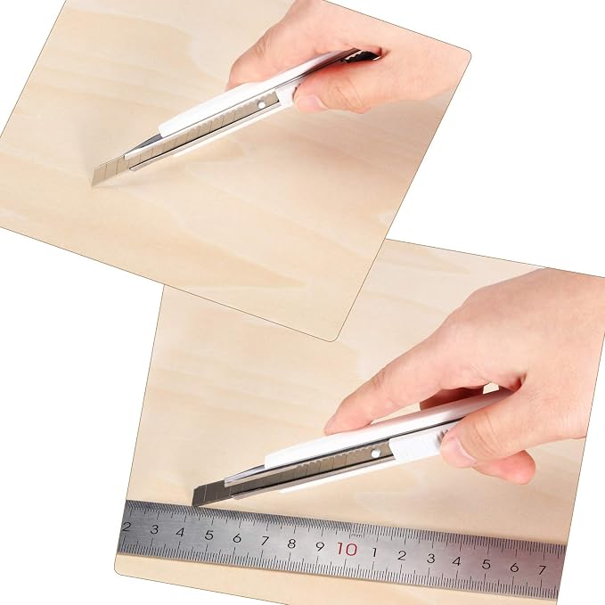 Blulu 10 Pack Basswood Sheets 8 x 4 x 1/16 Inch Thin Plywood Board Sheets - Image 3