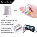 328 Feet Tarnish Resistant Copper Wires 28 Gauge Jewelry Craft Wires Beading - Image 2