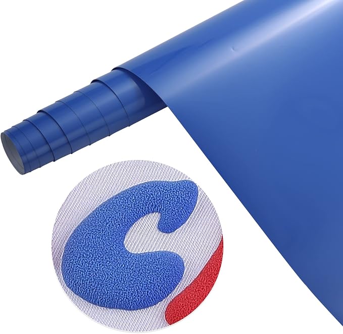 Tintnut Purple Blue Puff Heat Transfer Vinyl Roll, easy cut & weed, stretch by Tintnut