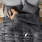 JOLLYVOGUE California King Comforter Set, Ultra-Soft Bed in a Bag Cal King Size - Image 2