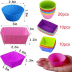 XANGNIER 40 Pcs Silicone Lunch Box Dividers, Reusable Lunch Bento Box - Image 6
