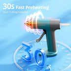 Tilswall Cordless Hot Glue Gun, 30s Fast Preheating, Rechargeable | Hot Melt - Image 5
