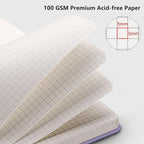 RETTACY Graph Grid Paper Notebook, 192 Pages, A5 Size | 5 Squares per Inch - Image 3