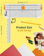 Firbon White A5 Paper Cutter, Straight Small Paper Trimmer - Image 5