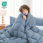 MUXHOMO 7 Pieces King Comforter Set, Reversible Bed in a Bag King Size - Image 2