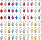 PH PandaHall 110pcs 22 Colors Crystal Bead Charms, 5mm Crystal Dangle Charm by PHPandaHall