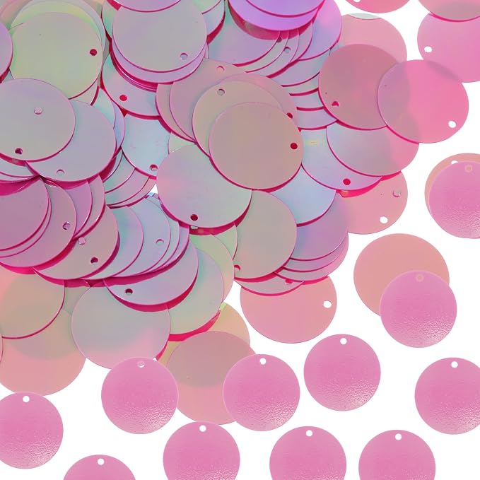 MECCANIXITY 700 Pcs Flat Round Sequins 15mm/0.6 Inch Loose Paillettes Craft by MECCANIXITY