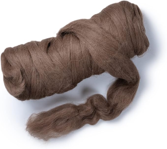 Llama Wool roving, 1 lb. Best for Needle Felting, handcrafts and Spinning. - Image 2