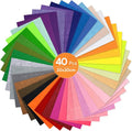 40 Pcs Colored Felt Fabric Sheets, 8 Inch X 12 Inch 1mm Craft Felt, Felt Sheets by Catephe