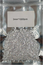 Cubic Zirconia Gemstones - 3mm 1000pcs Bulk Round Machine-Cut Pointed Back by HUMYCC