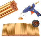 Gartful 120pcs Gold Hot Glue Sticks, Hot Glue Gun Wax Sticks 0.28" x 3.9" - Image 7