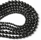 60PCS 6mm AAA Natural Black Obsidian Stone Beads Gemstone Round Loose Beads - Image 4