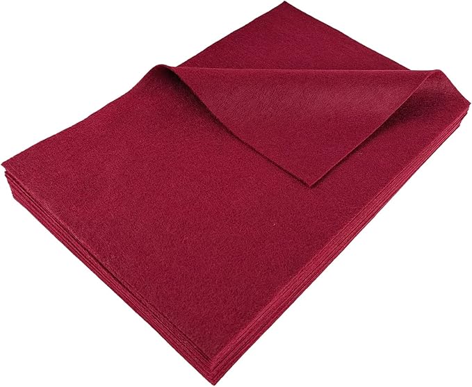Jtnohx Color Felt, Soft Felt Sheets, 1.4mm Thick 8"x12" Handicraft Felt Fabrics by Jtnohx