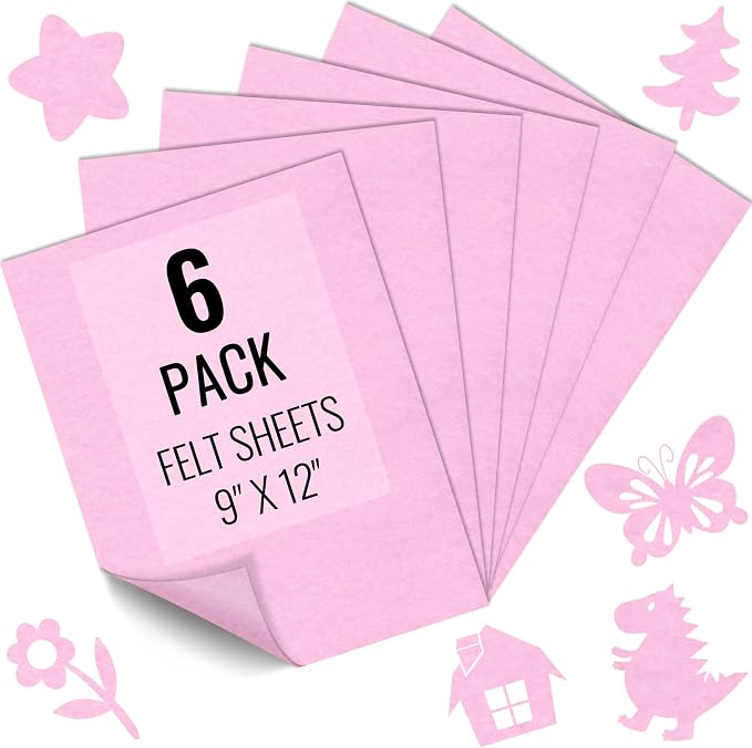 IONTACH 9" X 12" Soft Felt Sheets 1.6mm Thick | Felt Fabric by IONTACH