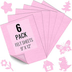 IONTACH 9" X 12" Soft Felt Sheets 1.6mm Thick | Felt Fabric by IONTACH