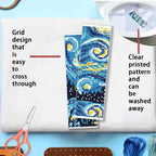 FREEBLOSS 6 Set 11CT Cross Stitch Bookmarks Kit Starry Sky Stamped Cross Stitch - Image 3