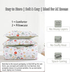 LEMIROE Botanical Cotton Comforter King Size 3Pcs - Image 7