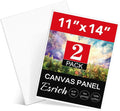 ESRICH Canvas Boards for Painting, 2 Pack Canvas for Painting 11x14 Cotton by ESRICH