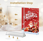 8.5X11 Silver Frames Double-Sided Acrylic Sign Holder, 6 Pack | Picture Frames - Image 7