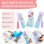 90Pcs Acrylic Bookmark Blanks Kit, 30 Set Iridescent Clear Acrylic Bookmarks - Image 4