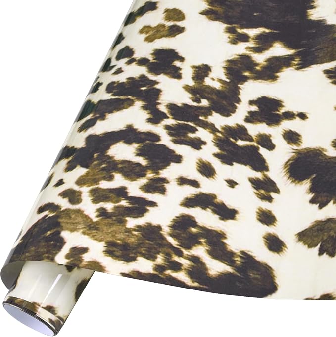 Tintnut Beige Cowhide Heat Transfer Vinyl Roll, easy cut & weed, stretch by Tintnut