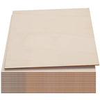 LEXININ 20 Pack 10 x 10 x 1/8 Inch Square Wood Sheets, 3mm Craft Wood Plywood by LEXININ
