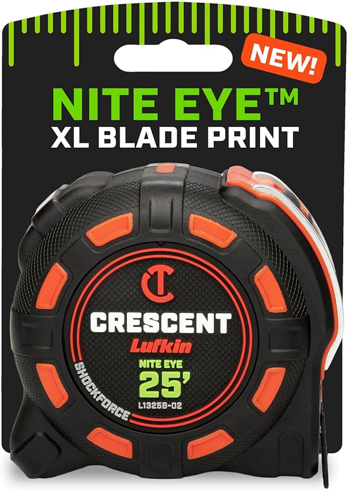 Crescent Lufkin 25 Ft. SHOCKFORCE NITE EYE Tape Measure | L1325B-02 by Unknown