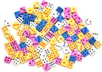 SmartDealsPro 100 Assorted 1/5" 5mm D6 Mini Dice Game Dot Square Dice Set - Image 4