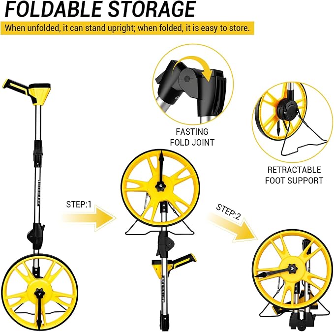 Measuring Wheel: DEKOPRO 4V Digital Measuring Wheel in Feet, 12.5 Inch 99 - Image 4