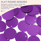 MECCANIXITY 700 Pcs Flat Round Sequins 15mm/0.6 Inch Loose Paillettes Craft - Image 3