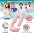 Sasttie Pregnancy Pillows for Sleeping, U Shaped Cooling Full Body Pillow - Image 3