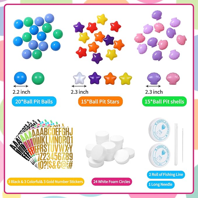 137 Pcs Friendship Bracelet Garland DIY Birthday Heopeis Friendship Banner Kit - Image 4