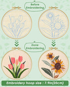 ERKOON Punch Needle Kit Adults Beginners, Needling Punching Project - Image 3