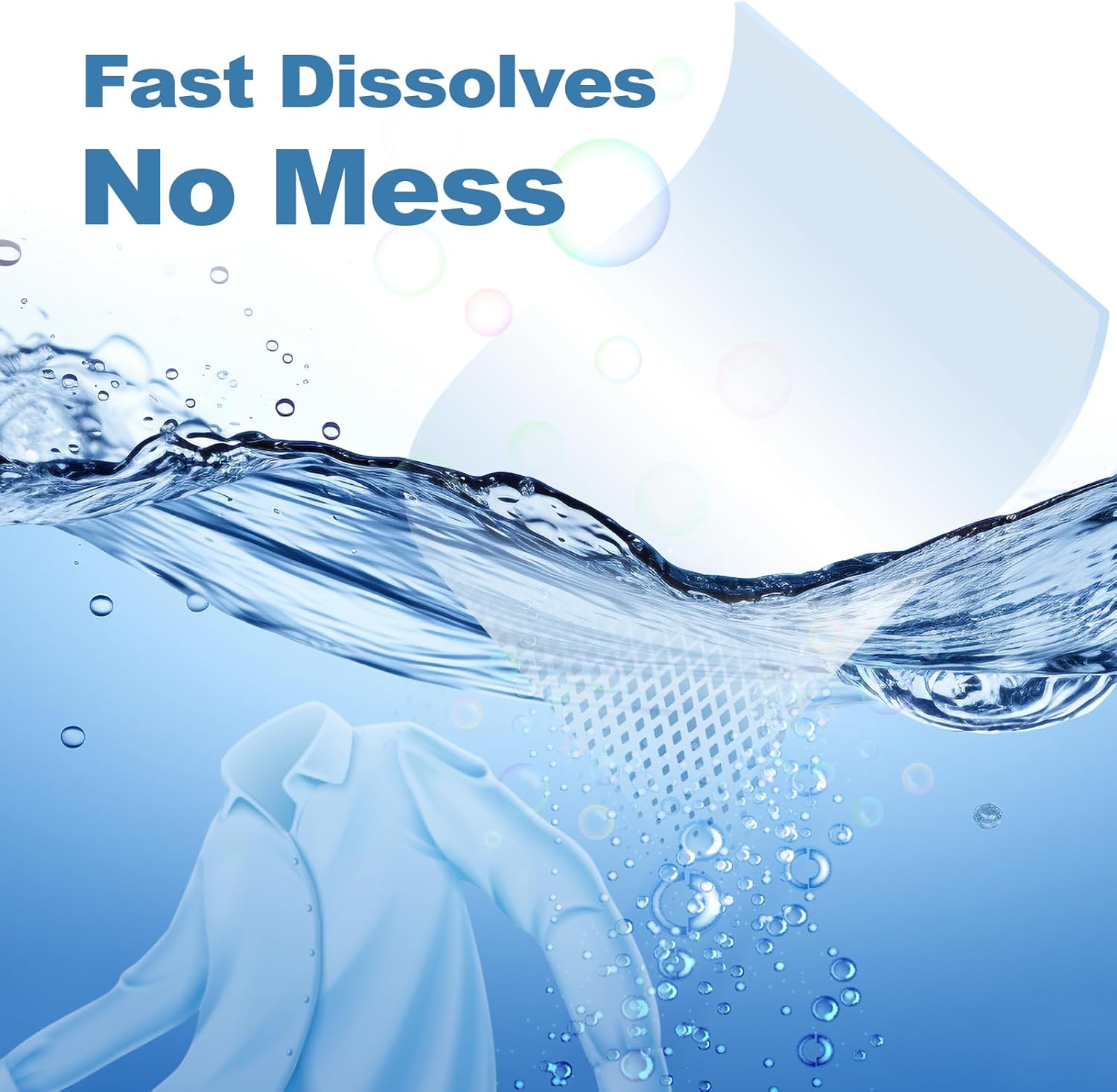 Laundry Detergent Sheet, Eco-Friendly & Hypoallergenic Wash Strips, Natural Ingredients, Ultra-Concentrated, Travel-Ready, No Plastic Jug- Unscented, (240 Loads) 120 Sheets