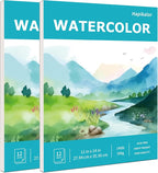 Hapikalor 11"x14" Watercolor Paper Pad, 140lb/300gsm Artist Painting Drawing by Hapikalor