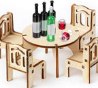 Homoyoyo Miniature Wine Glasses and Bottles Set 18pcs - Image 2
