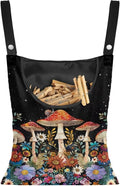 Mushroom Clothespin Storage Hanger Bags Laundry Clothespin Bag, Clothespin Bag with a Large Opening, Hanging Storage Organizer with Hanging Rope for Home Outdoor
