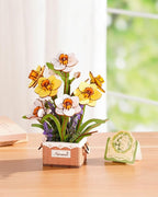 Rowood 3D Puzzles for Adults, Mother's Day DIY Wooden Flower Narcissus Craft Kit - Image 2