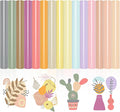 VINYL FROG 15 Sheets Heat Transfer Vinyl Bundle 12"x10" Neutral Tone Pink by VINYLFROG