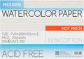 MEEDEN Watercolor Paper Block, 100% Cotton Watercolor Paper Pad of 20 Sheets by MEEDEN
